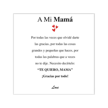 REGALO DÍA DE LA MADRE CAJA DE JOYERÍA CON FLOR Y MENSAJE ESPECIAL